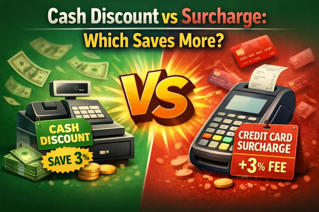 cash discount vs surcharge programs