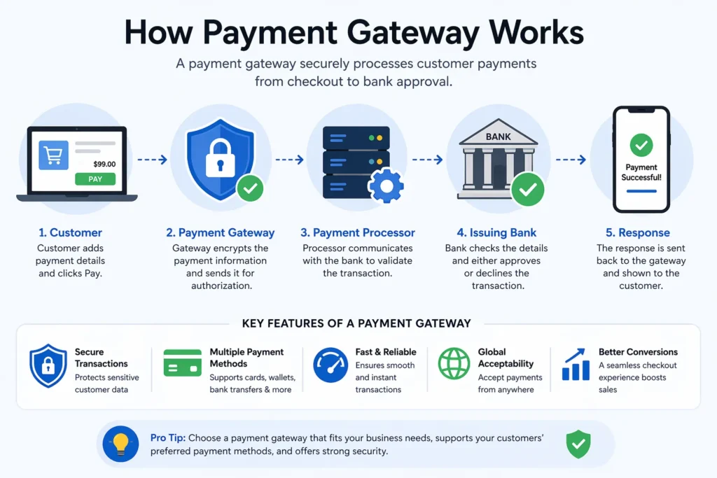 how payment gateway work