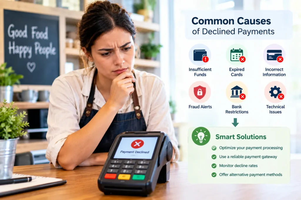 Common causes of declined payments and solutions for reducing failed transactions